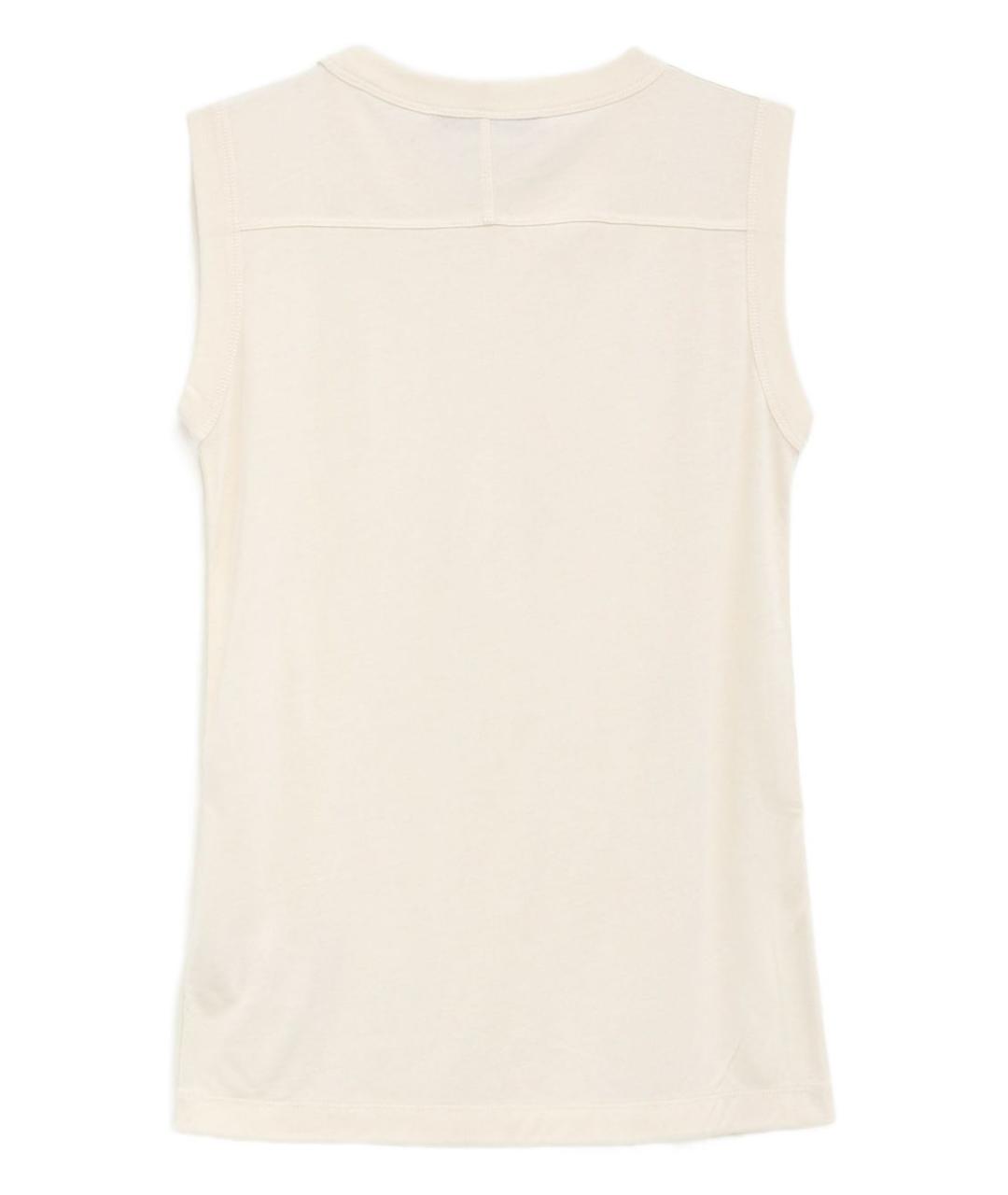 PHOEBE PHILO Бежевая хлопковая майка, фото 3