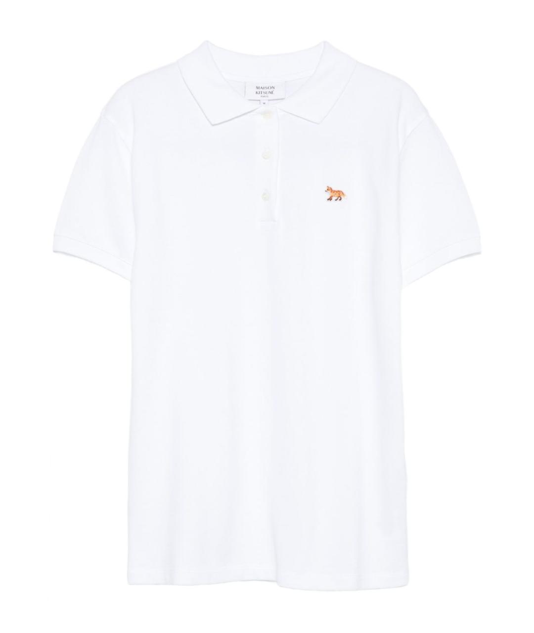 MAISON KITSUNE Белая хлопковая футболка, фото 1