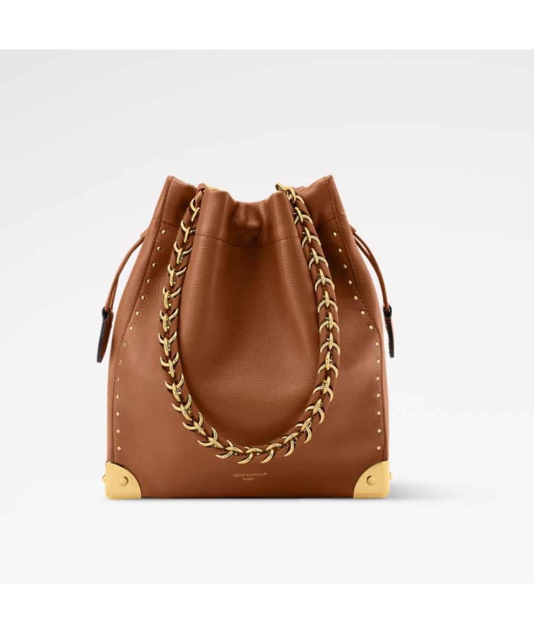 CHRISTIAN DIOR Коричневая кожаная сумка тоут, фото 5