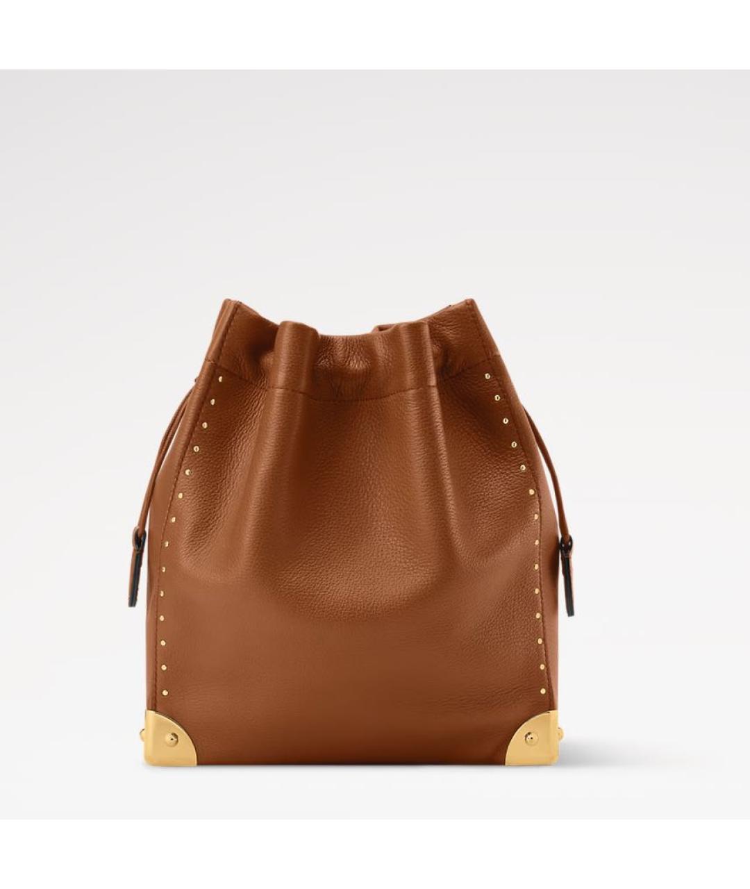 CHRISTIAN DIOR Коричневая кожаная сумка тоут, фото 4