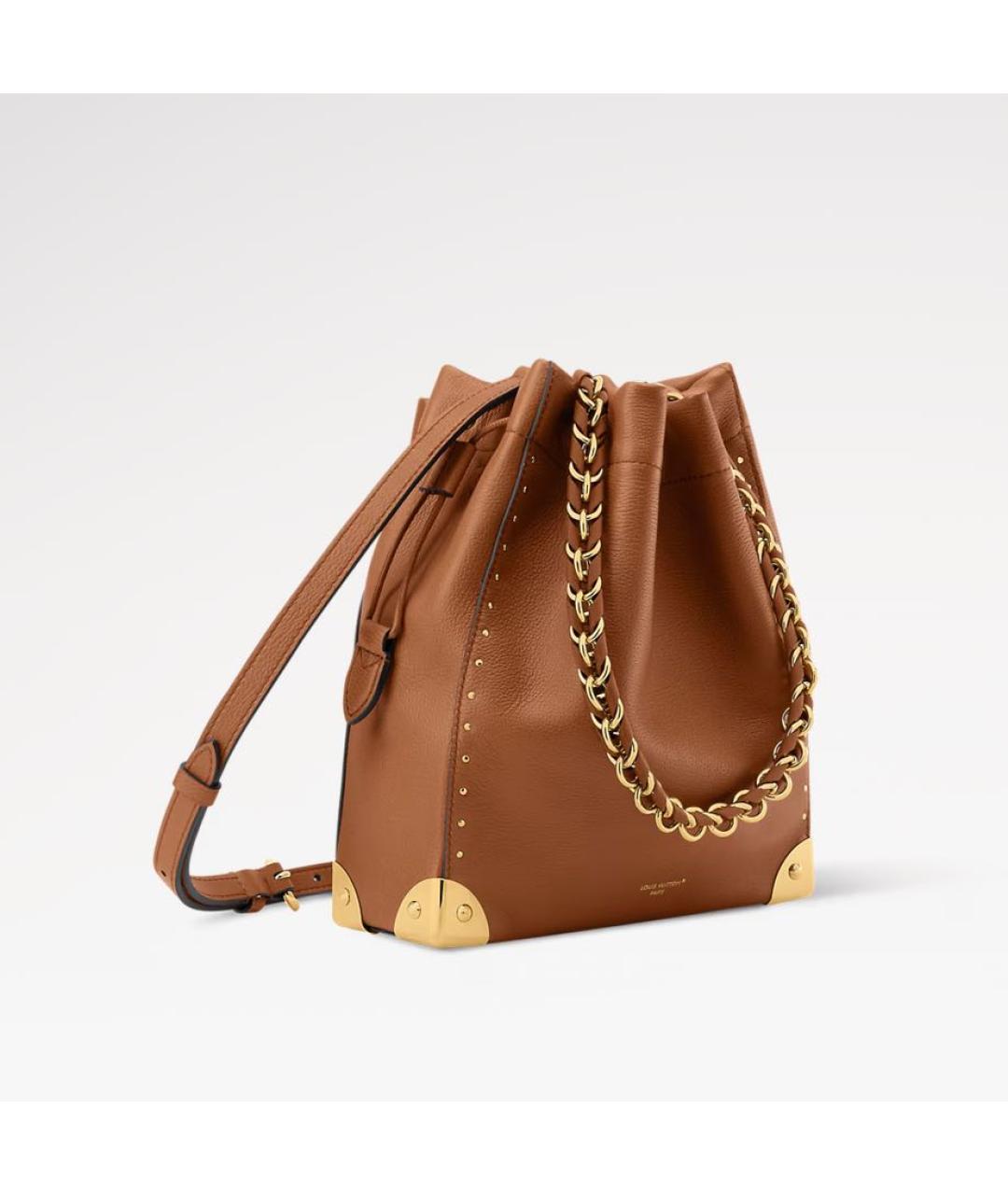 CHRISTIAN DIOR Коричневая кожаная сумка тоут, фото 2