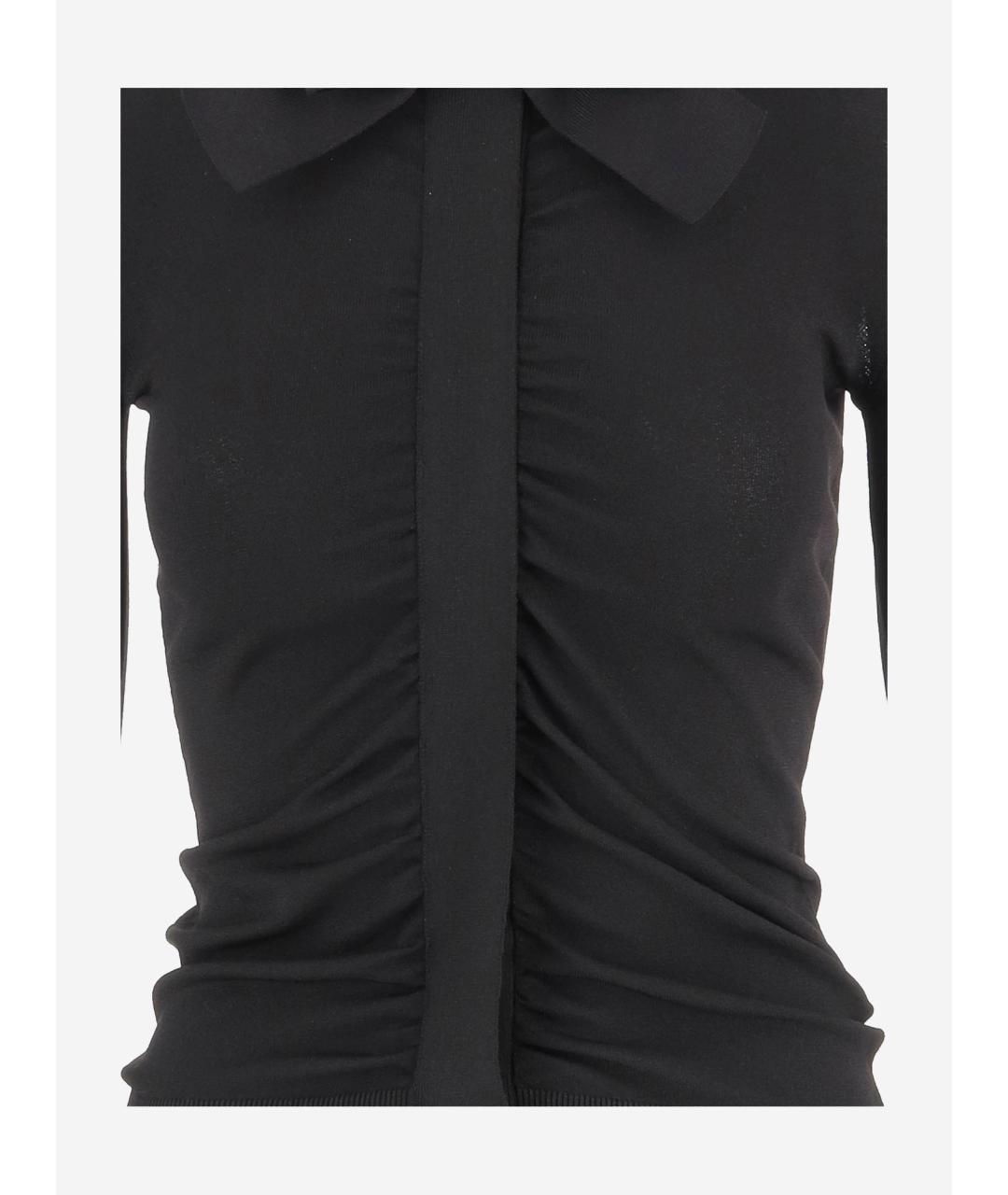 VALENTINO Черный вискозный джемпер / свитер, фото 3