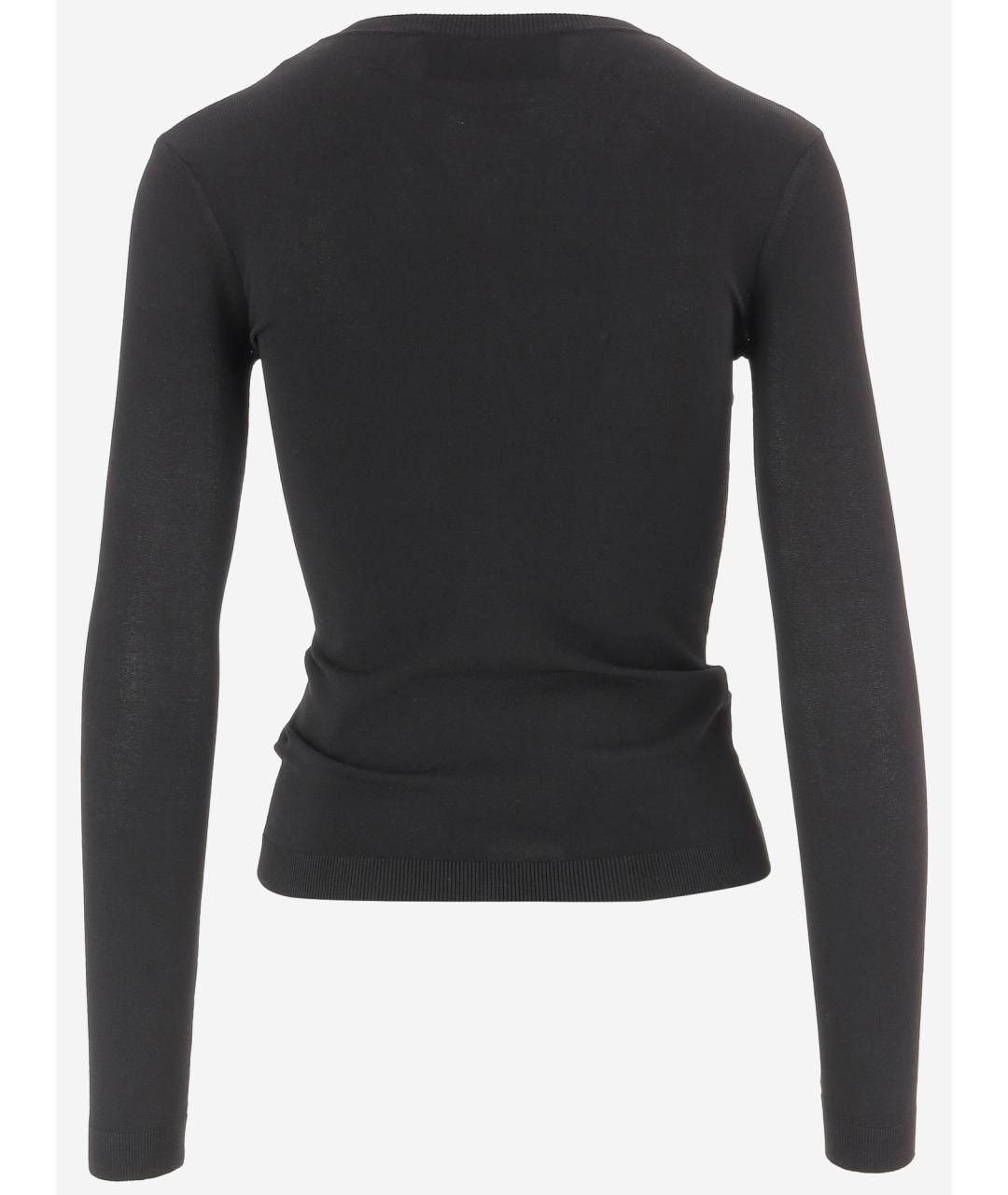 VALENTINO Черный вискозный джемпер / свитер, фото 2