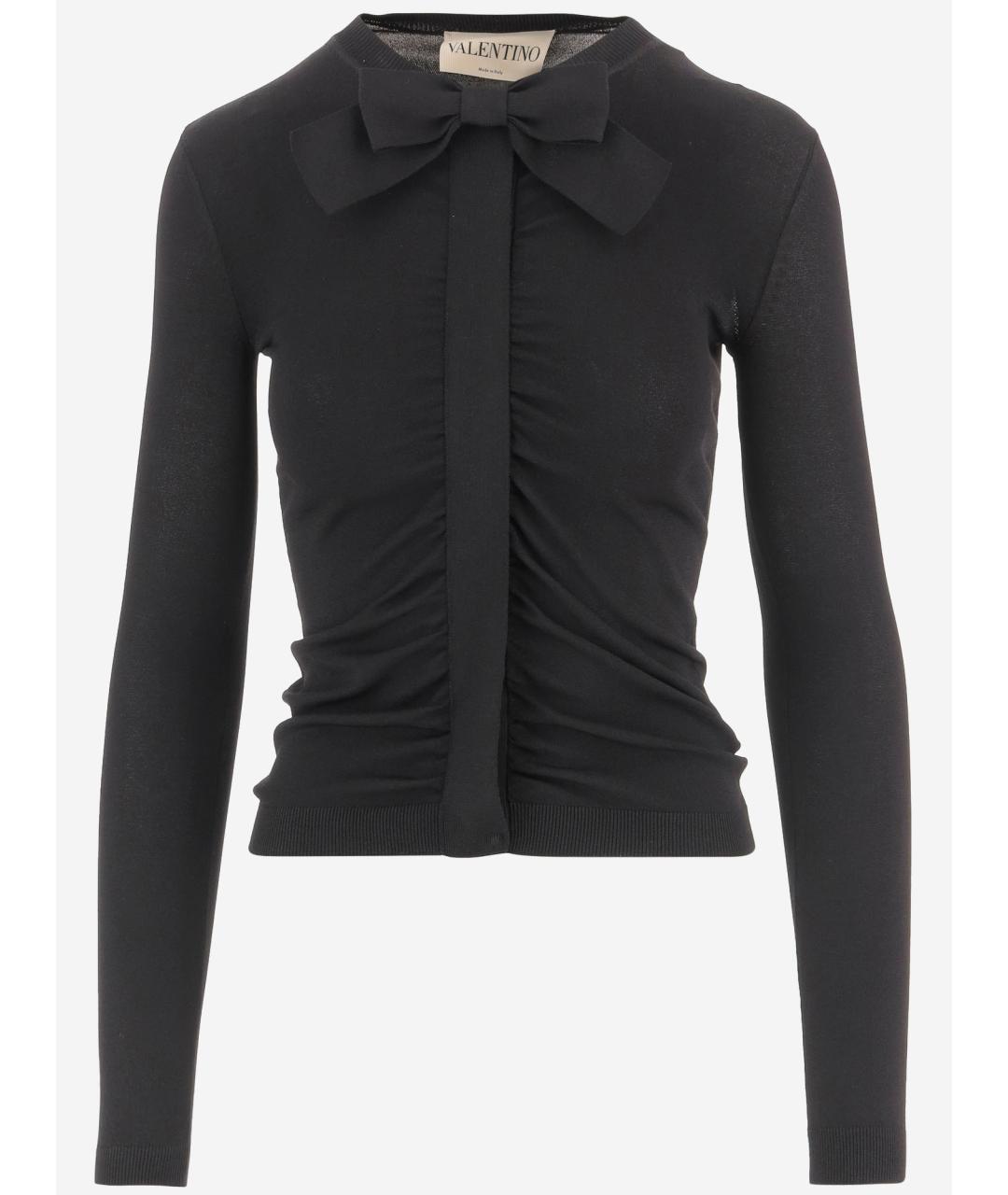VALENTINO Черный вискозный джемпер / свитер, фото 1