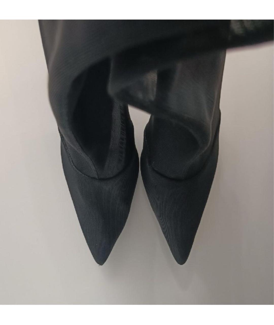 PARIS TEXAS Черные текстильные полусапоги, фото 3