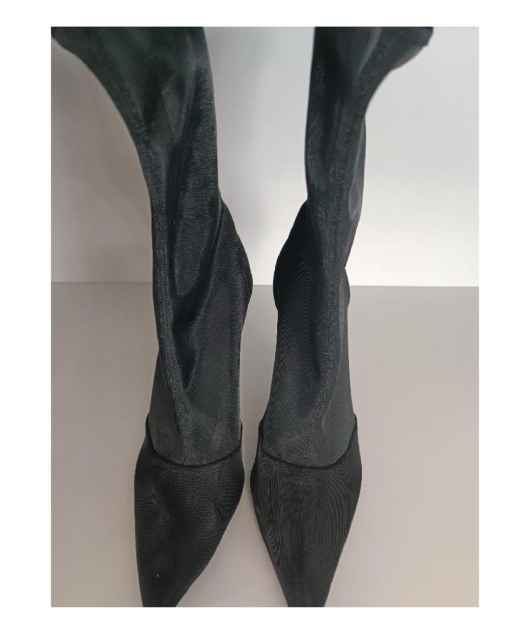 PARIS TEXAS Черные текстильные полусапоги, фото 2