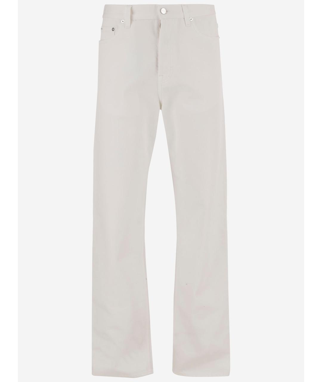 GUCCI Белые хлопковые прямые джинсы, фото 4