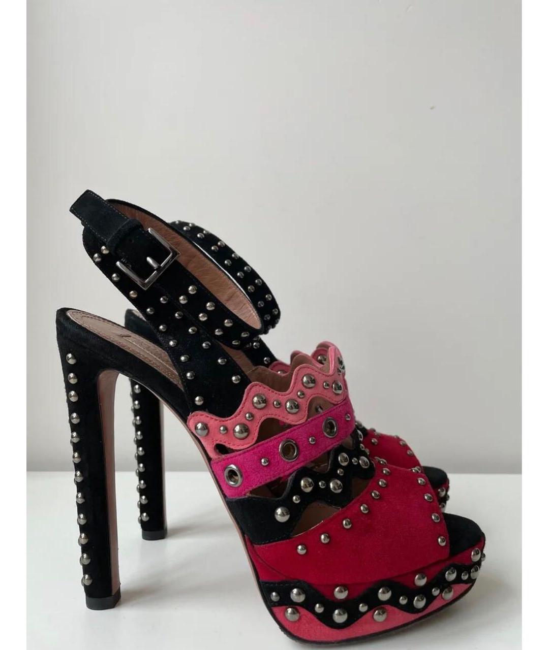 ALAIA Мульти замшевые босоножки, фото 8