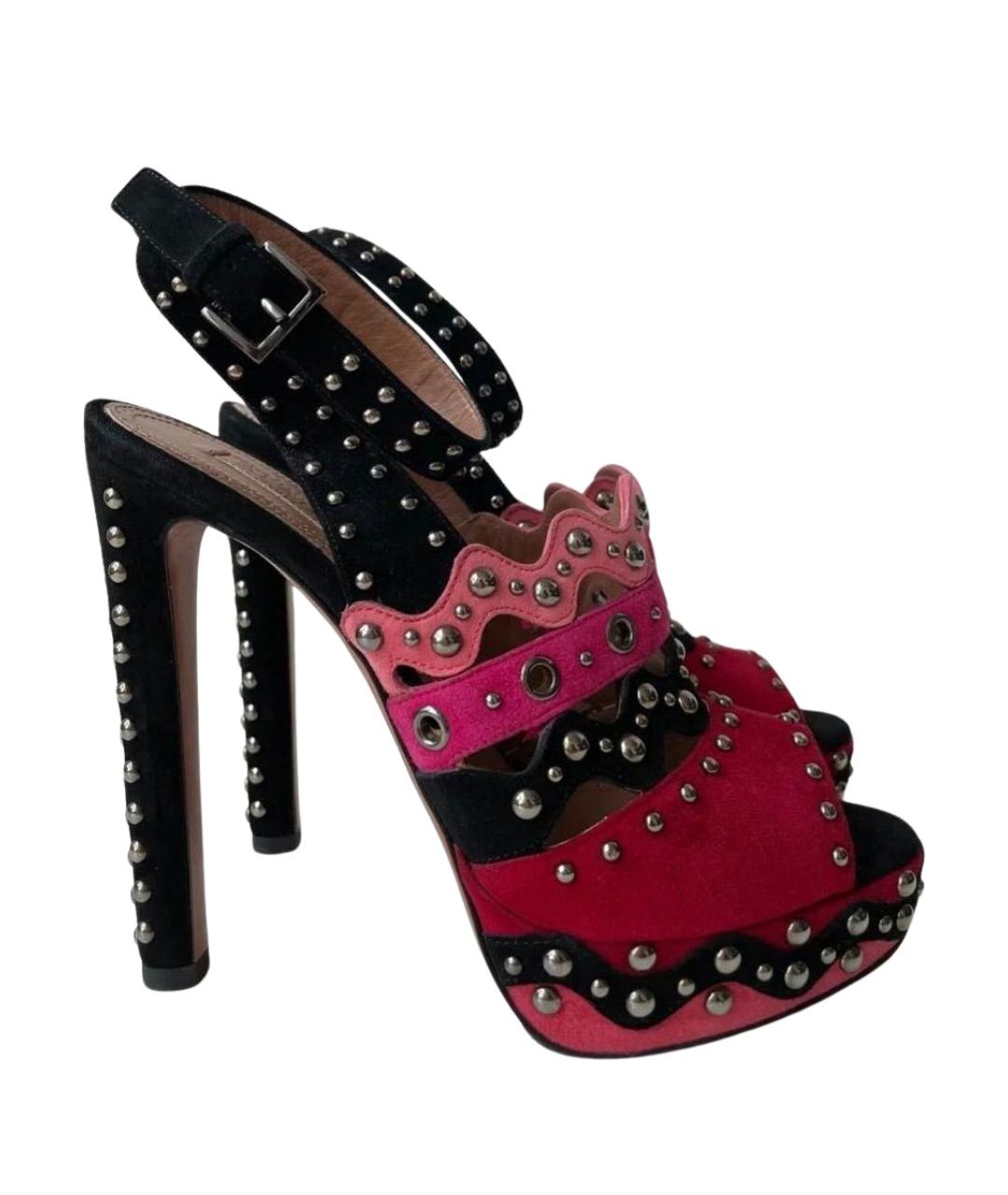 ALAIA Мульти замшевые босоножки, фото 1