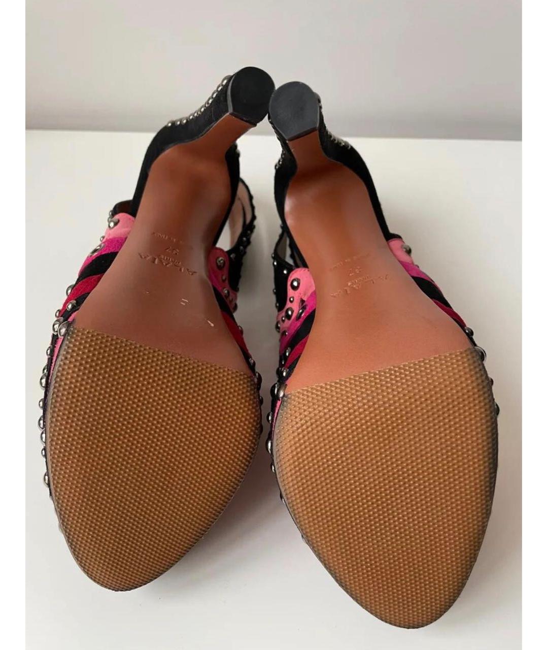ALAIA Мульти замшевые босоножки, фото 7