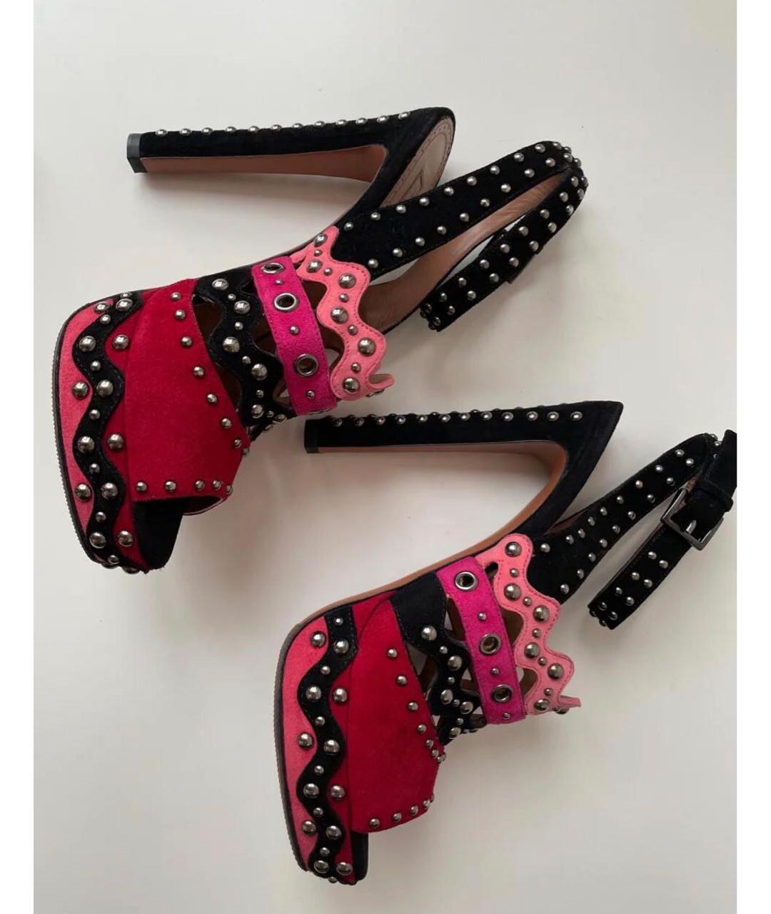 ALAIA Мульти замшевые босоножки, фото 4