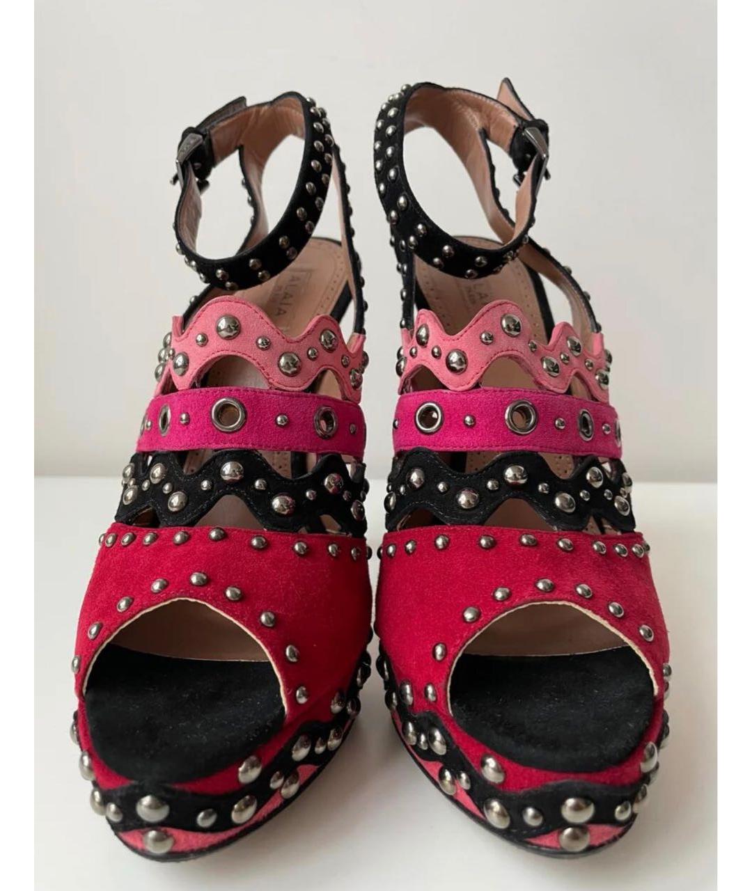 ALAIA Мульти замшевые босоножки, фото 2