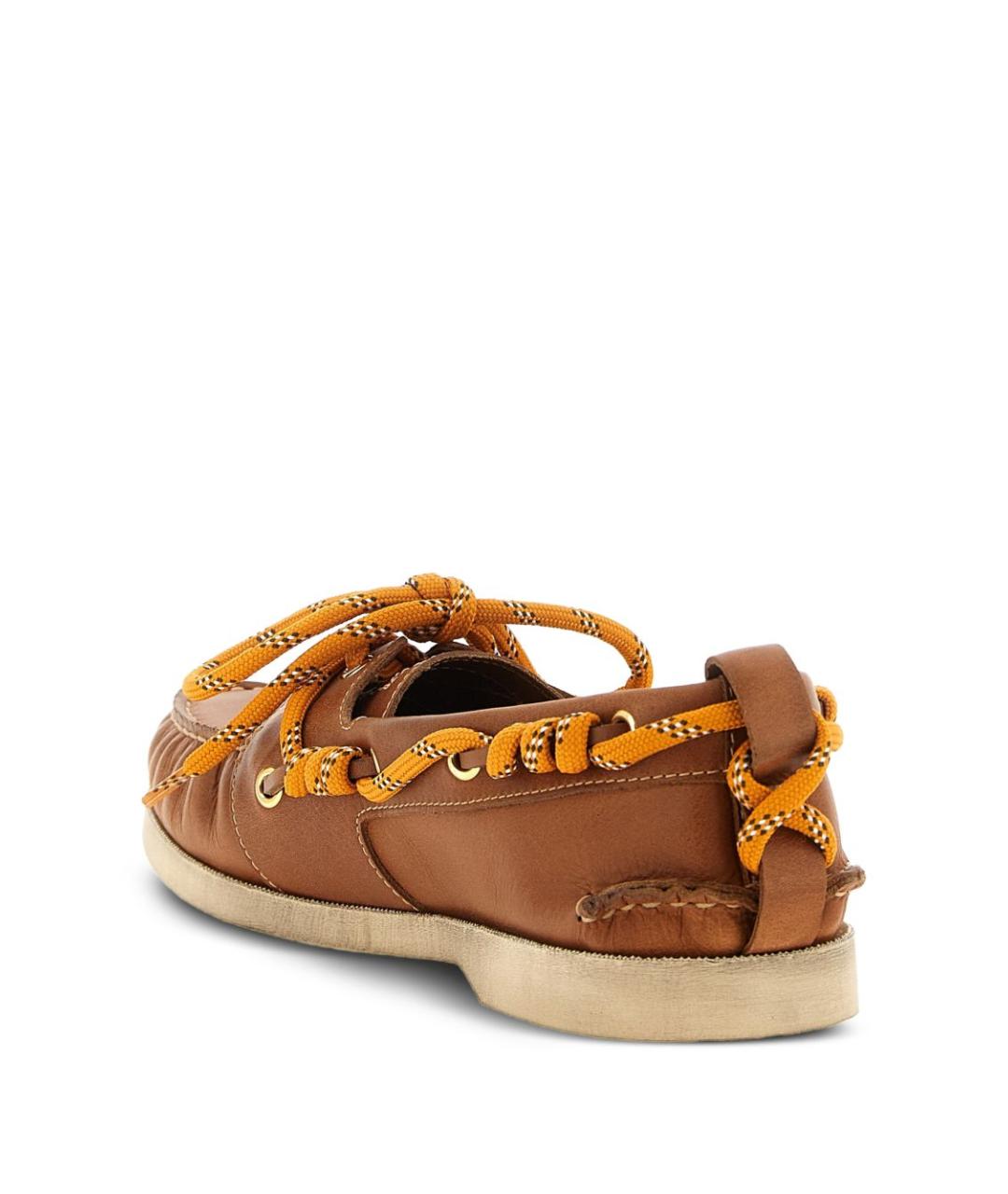 GOLDEN GOOSE DELUXE BRAND Коричневые кожаные лоферы, фото 3