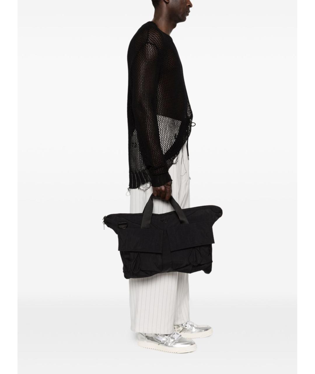 Y-3 Черная сумка тоут, фото 5