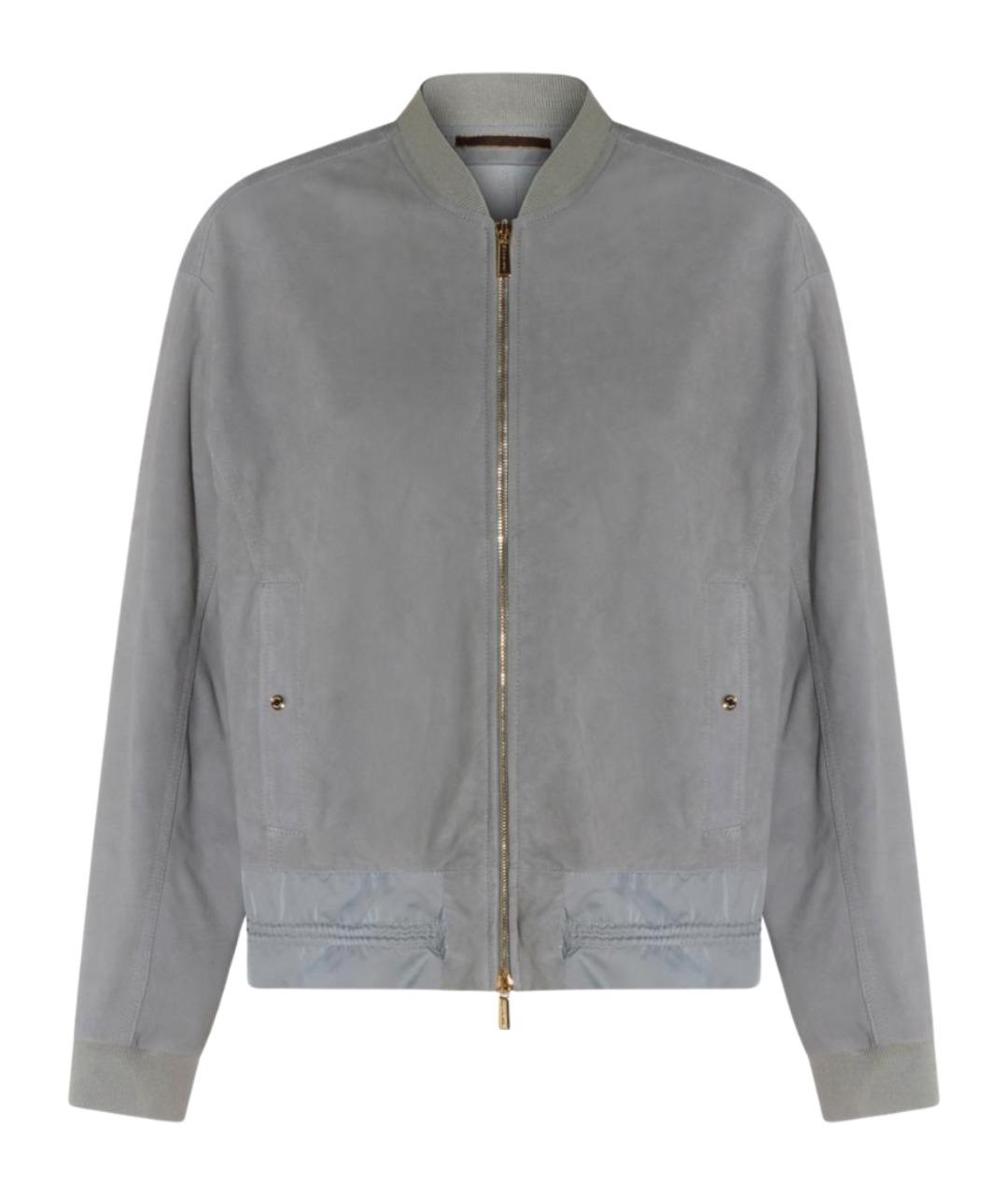 MOORER Серая замшевая куртка, фото 1