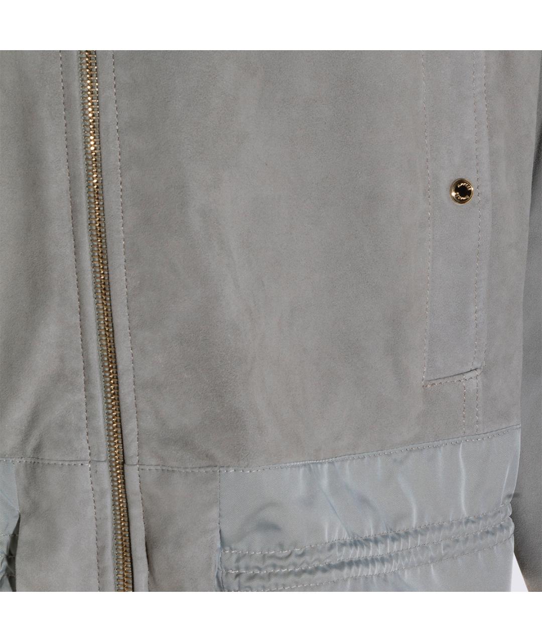 MOORER Серая замшевая куртка, фото 3