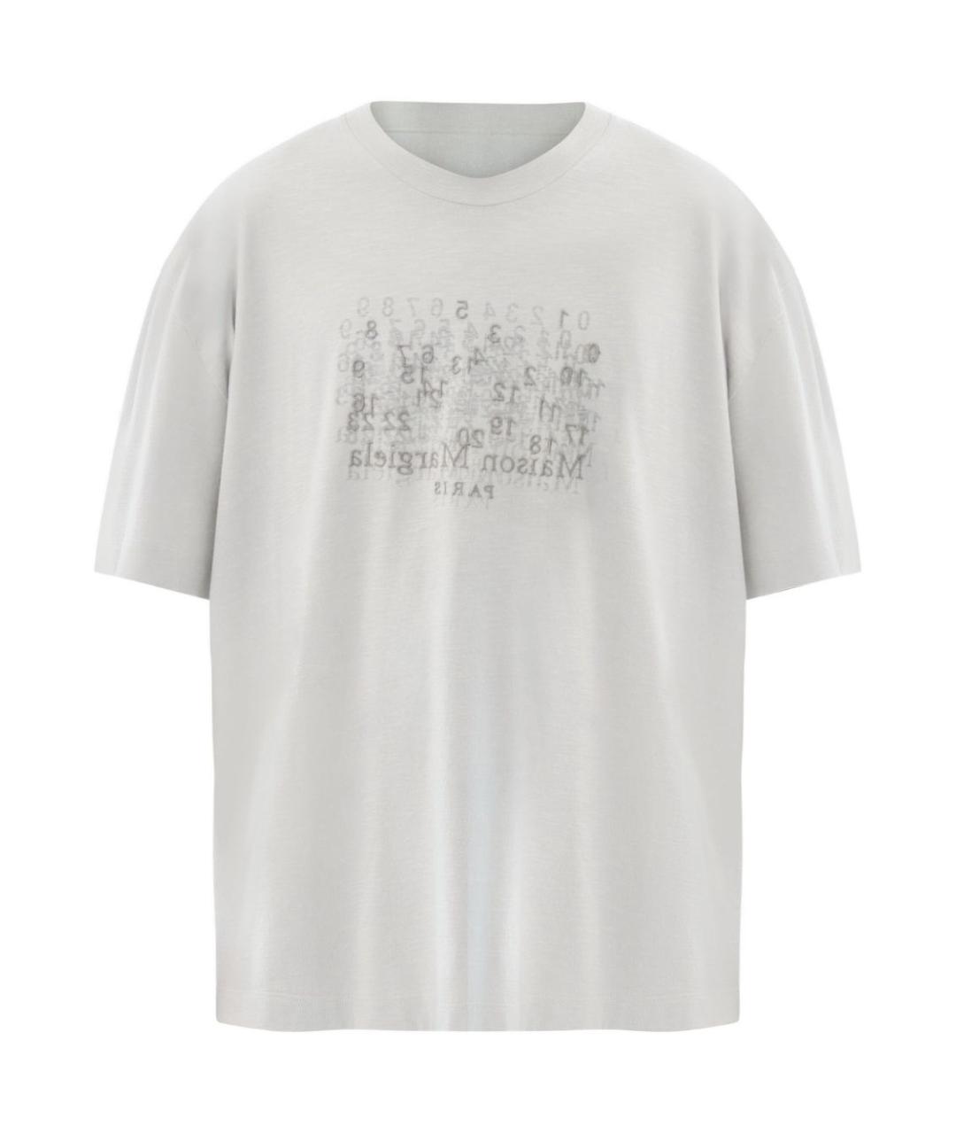 MAISON MARGIELA Серая хлопковая футболка, фото 1