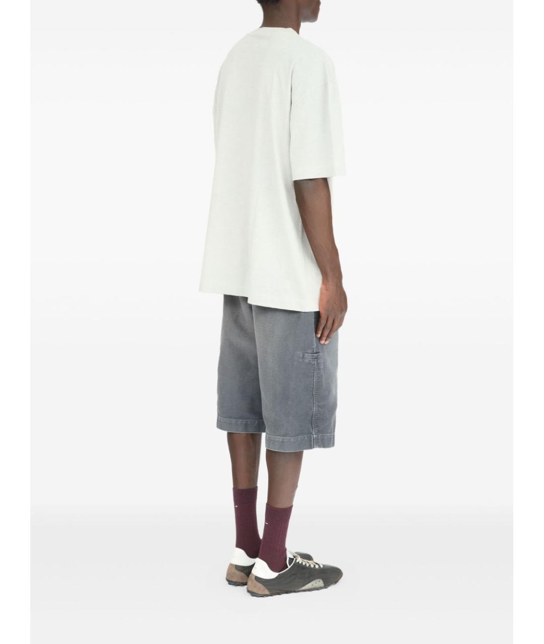 MAISON MARGIELA Серая хлопковая футболка, фото 3