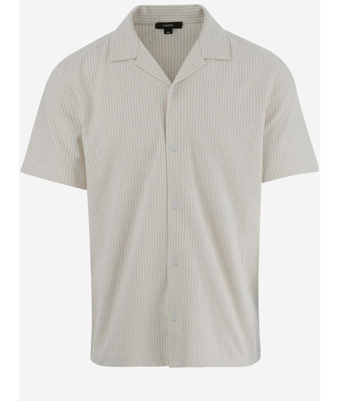VINCE Белая хлопковая кэжуал рубашка, фото 1