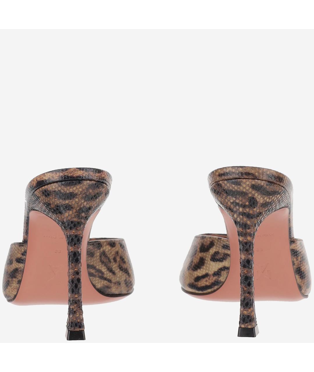 Amina Muaddi Красные бархатные босоножки, фото 3