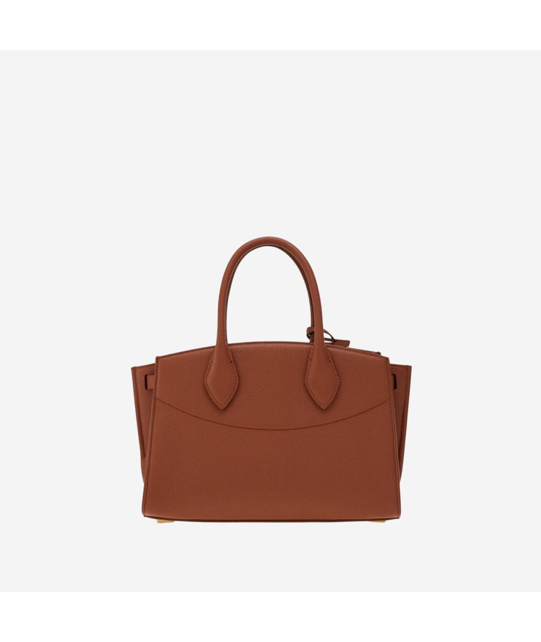 FERRAGAMO Коричневая кожаная сумка тоут, фото 3