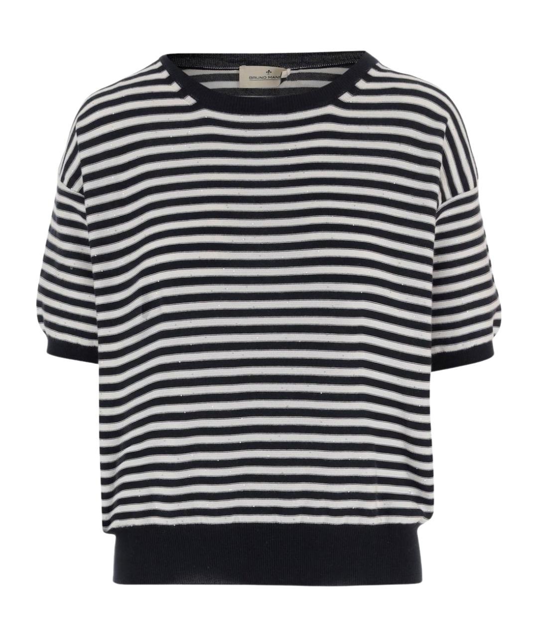 Bruno Manetti Черный хлопковый джемпер / свитер, фото 1