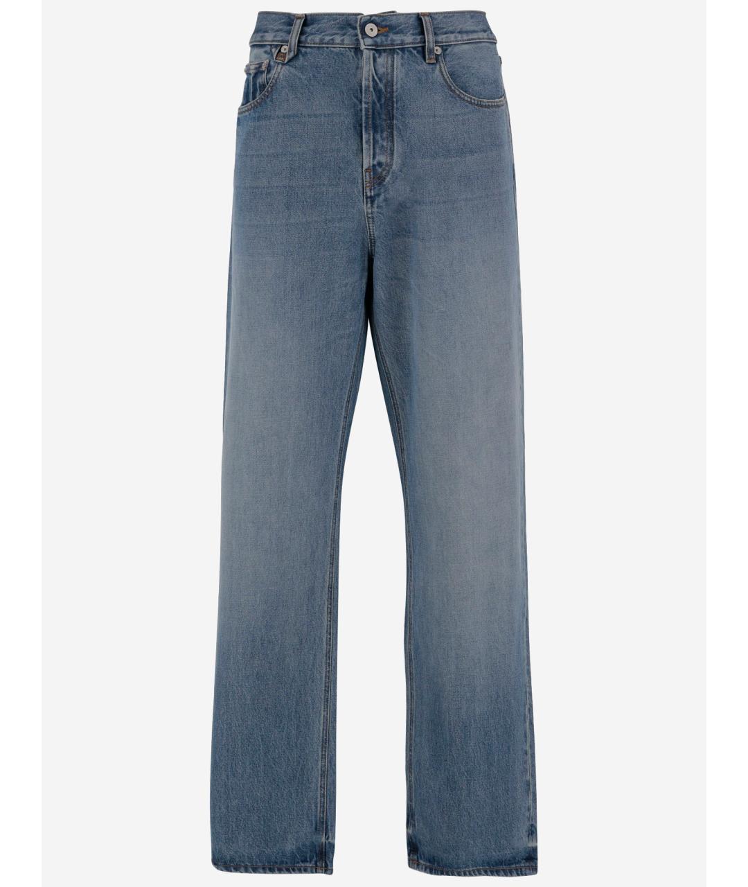 JACQUEMUS Синие хлопковые прямые джинсы, фото 4