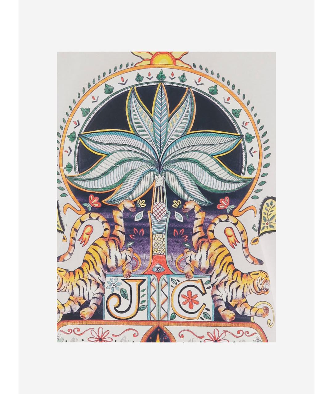 JUST CAVALLI Белая хлопковая футболка, фото 3