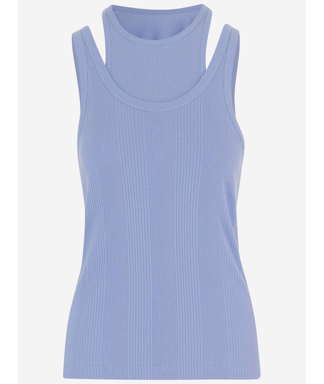 ARMARIUM Голубая хлопковая майка, фото 5