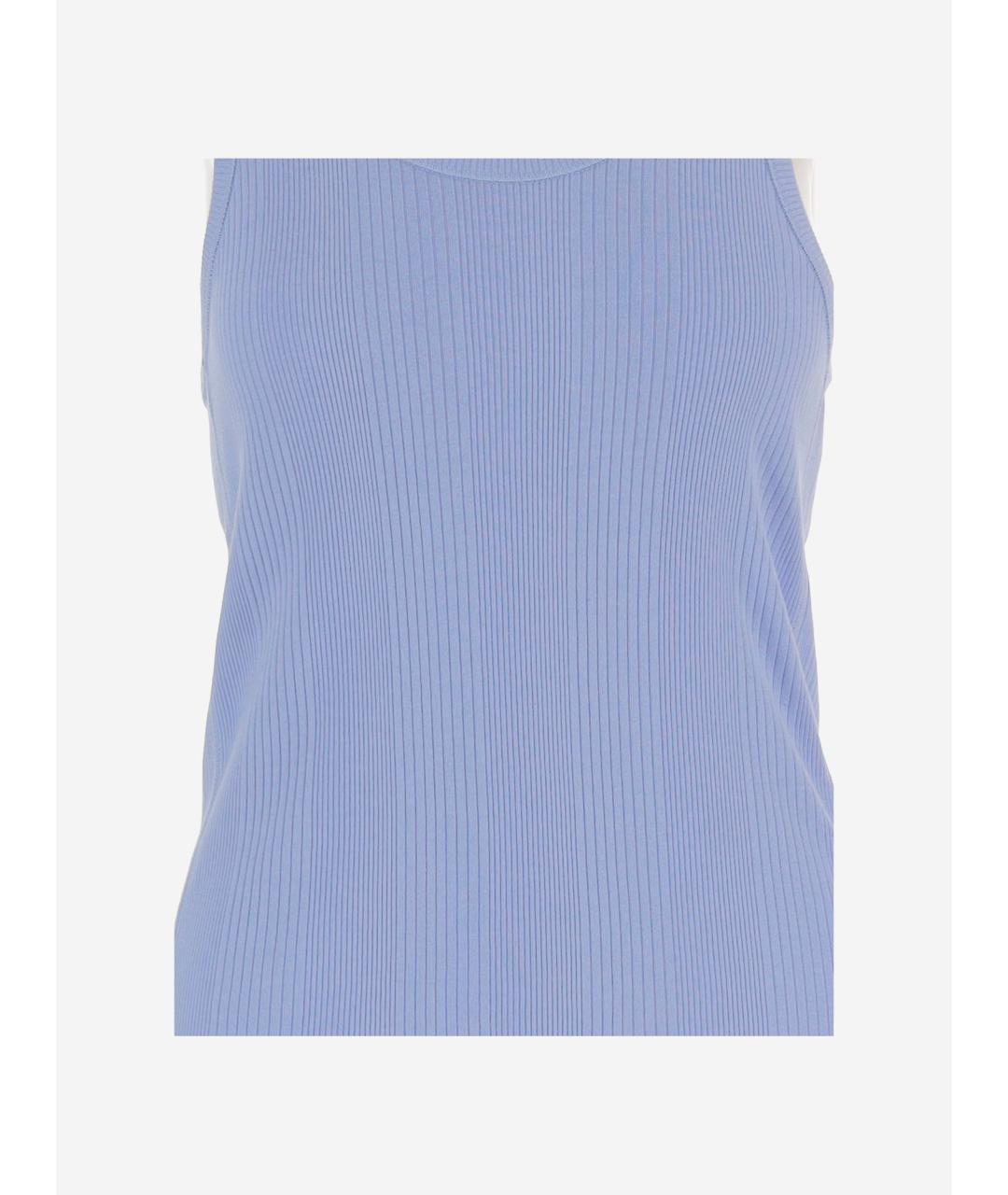 ARMARIUM Голубая хлопковая майка, фото 4