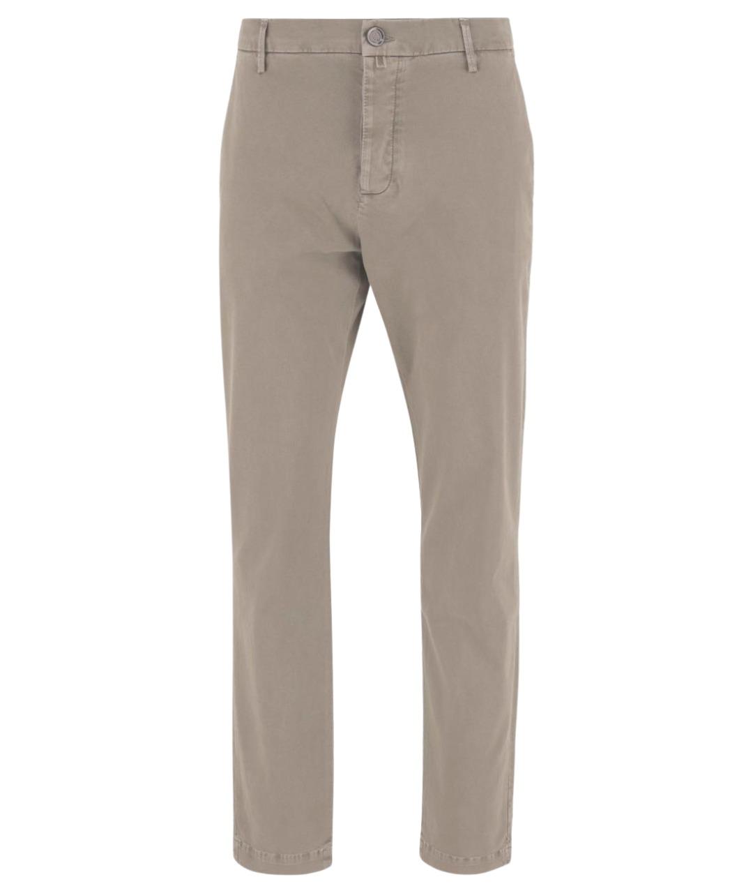 JACOB COHEN Бежевые хлопковые повседневные брюки, фото 1