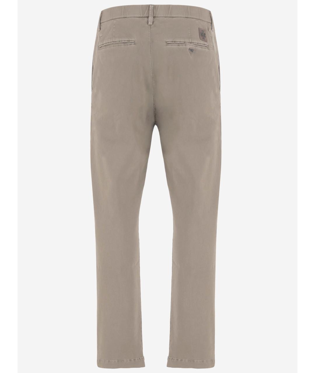 JACOB COHEN Бежевые хлопковые повседневные брюки, фото 2