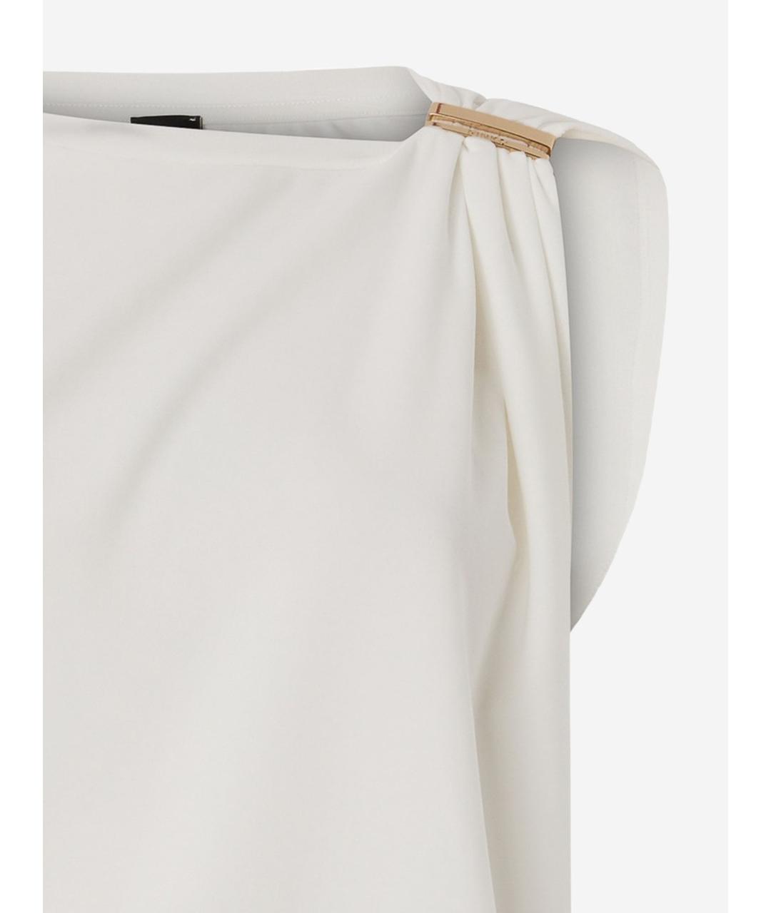 PINKO Белая хлопковая майка, фото 3