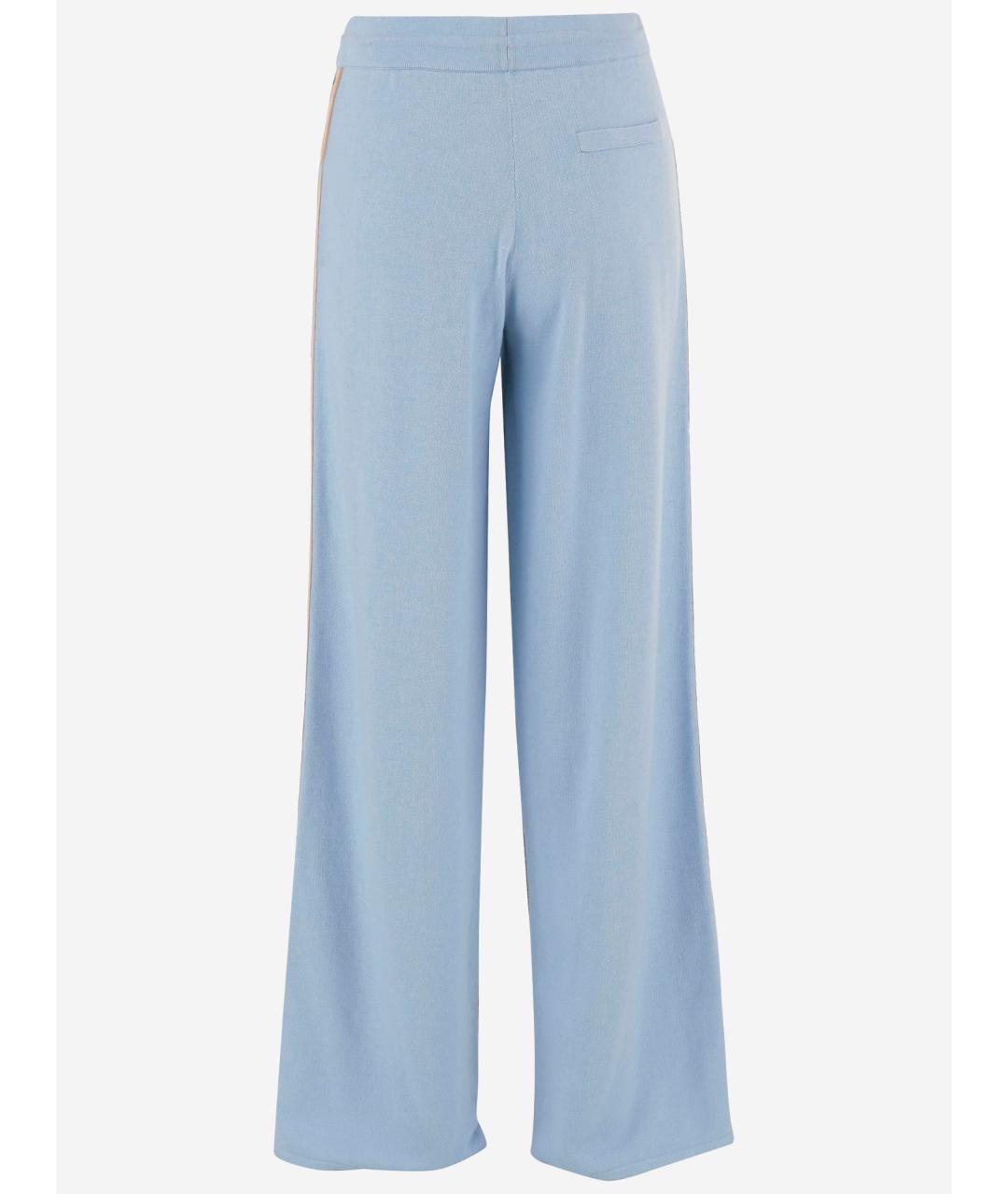 GUEST IN RESIDENCE Голубые хлопковые прямые брюки, фото 3