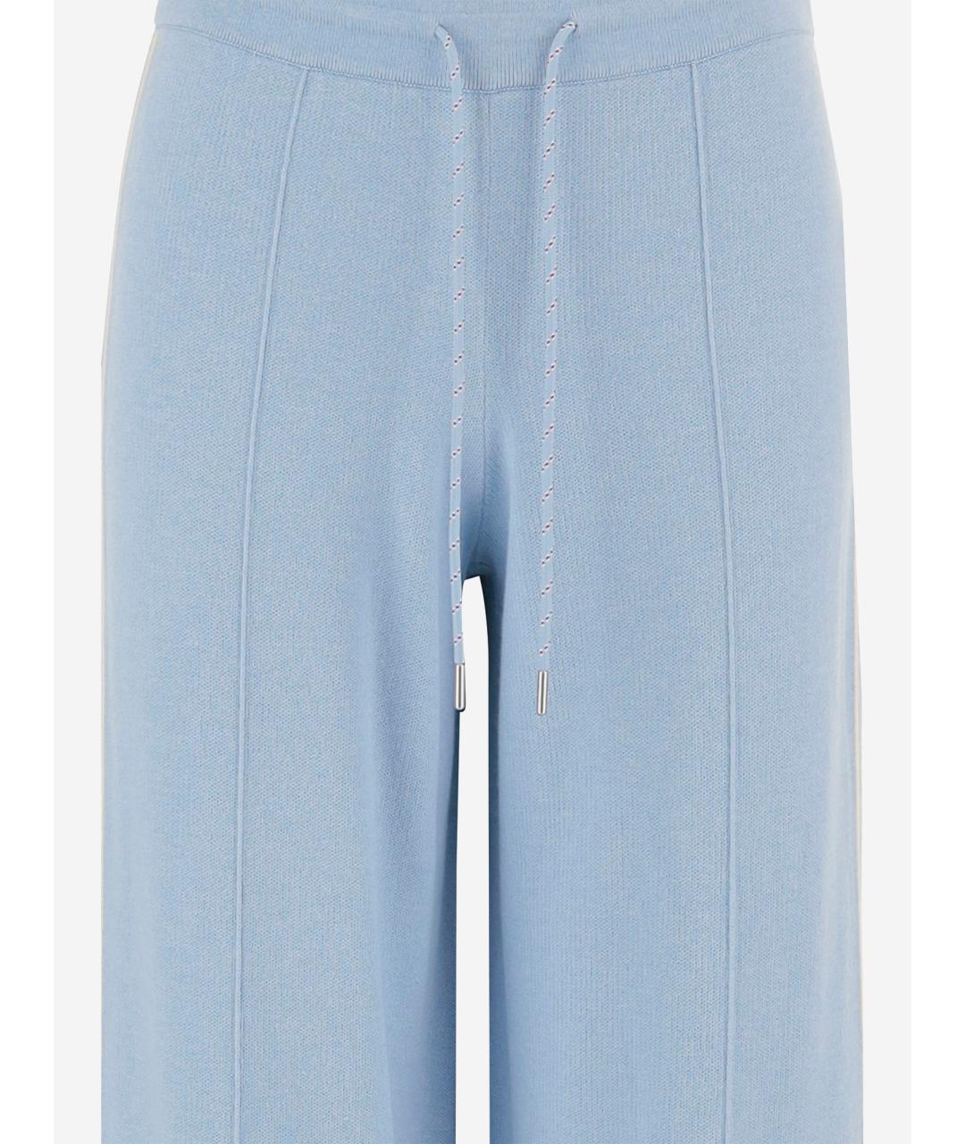 GUEST IN RESIDENCE Голубые хлопковые прямые брюки, фото 4