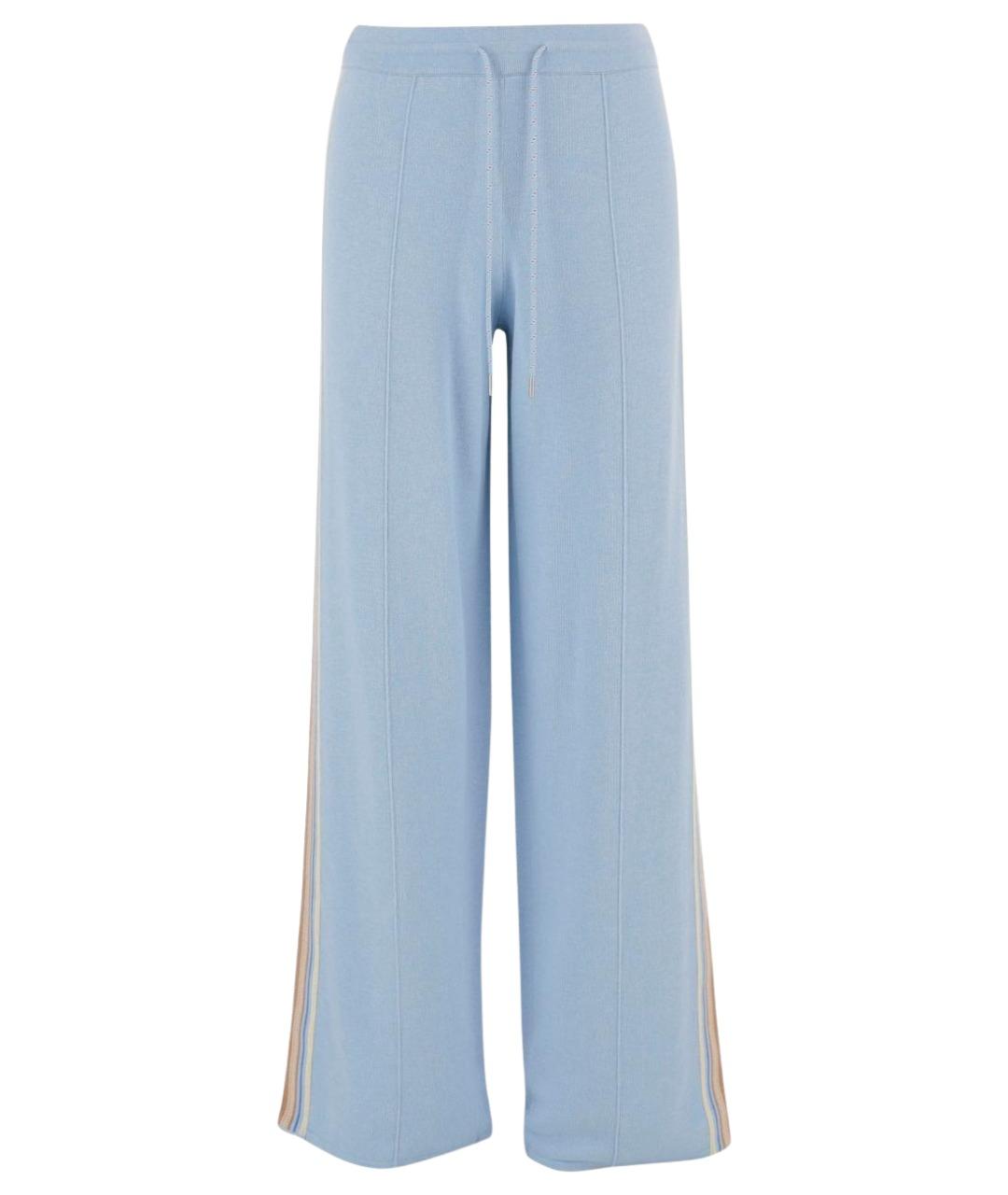 GUEST IN RESIDENCE Голубые хлопковые прямые брюки, фото 1