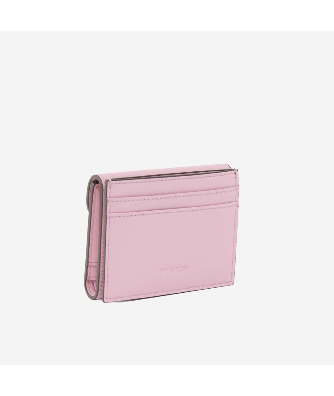 PINKO Розовый кожаный кошелек, фото 3