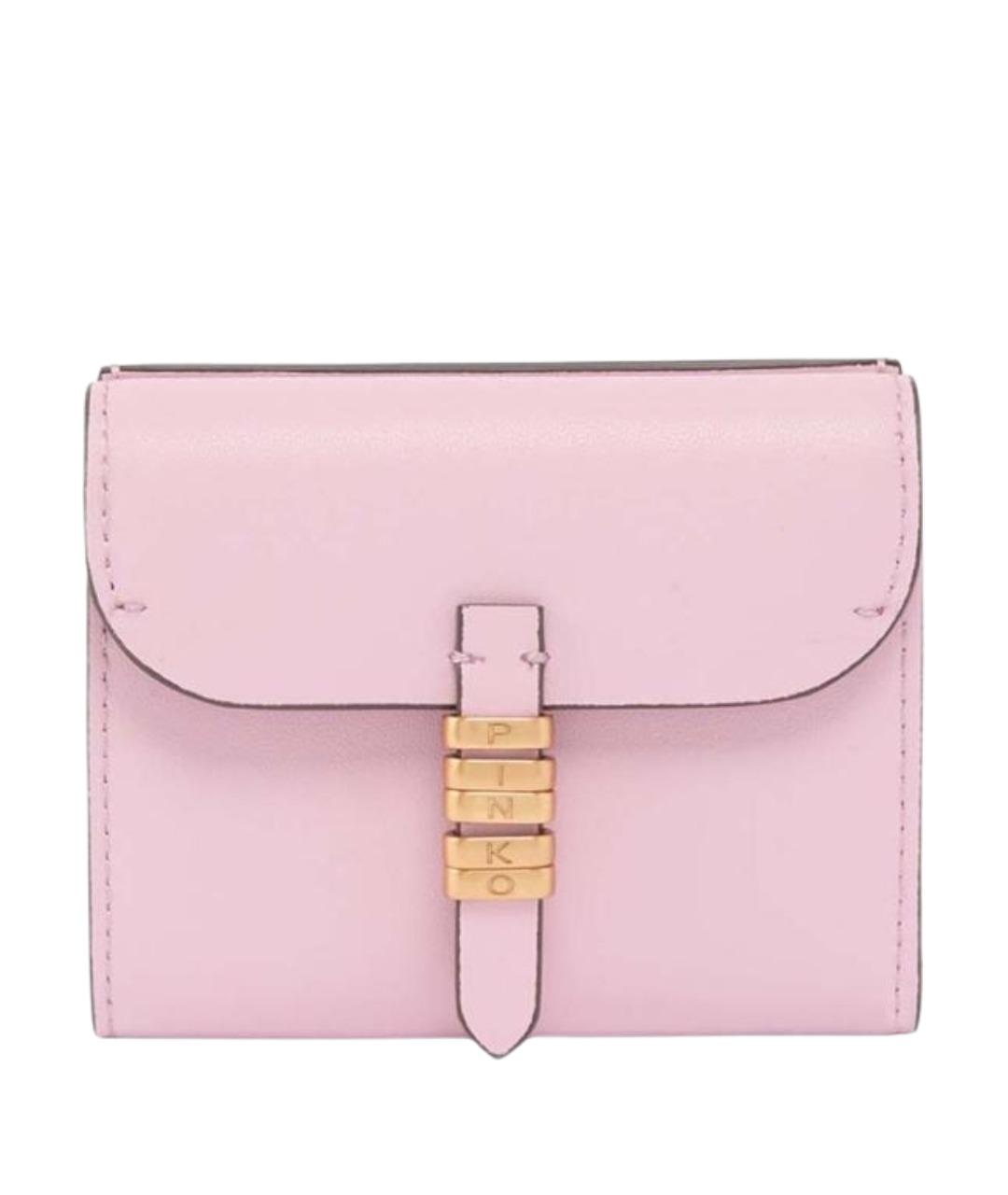 PINKO Розовый кожаный кошелек, фото 1