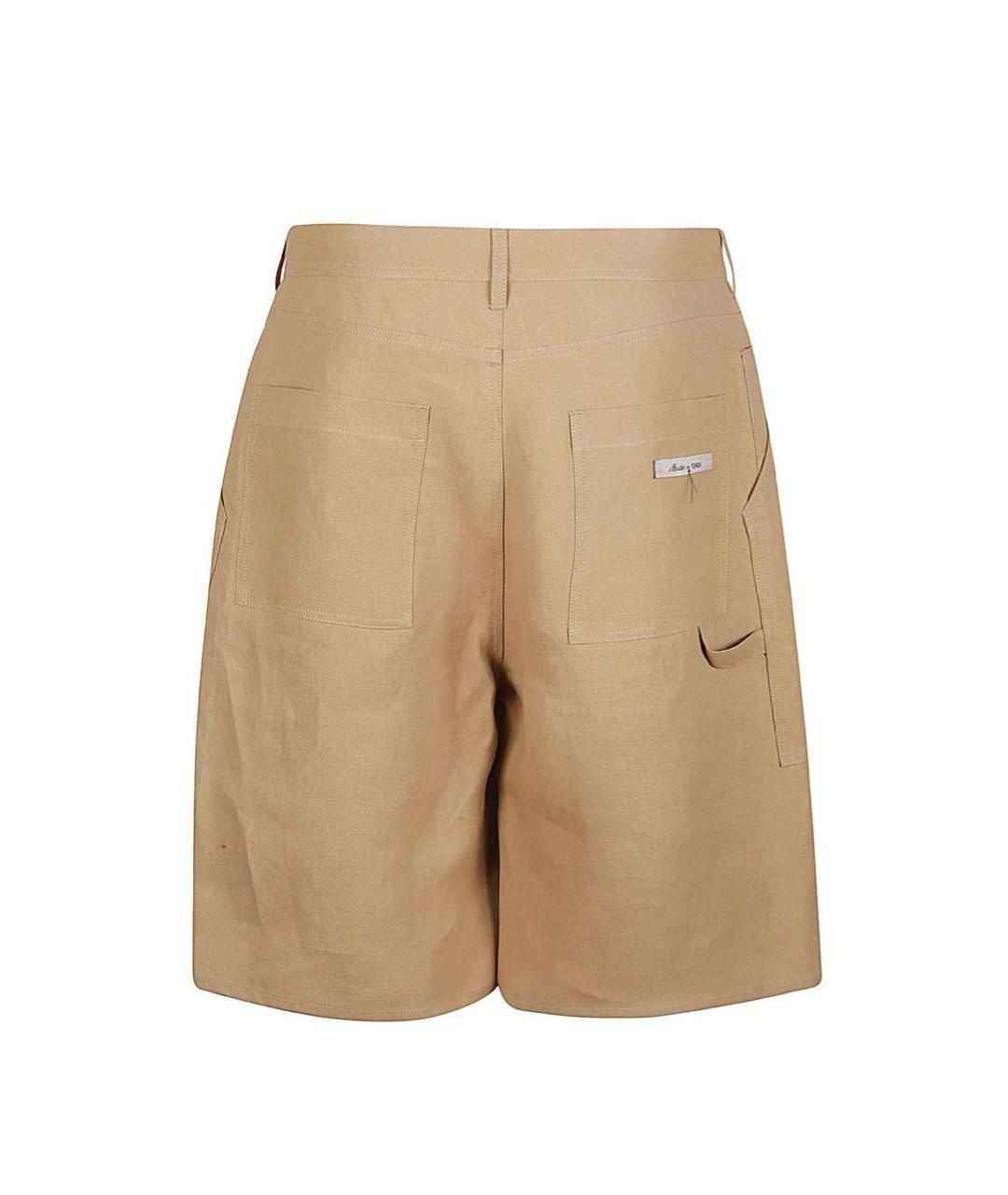 FENDI Бежевые хлопковые шорты, фото 2