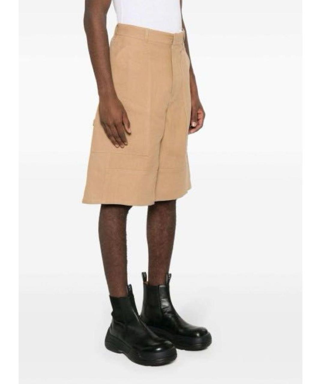 FENDI Бежевые хлопковые шорты, фото 8