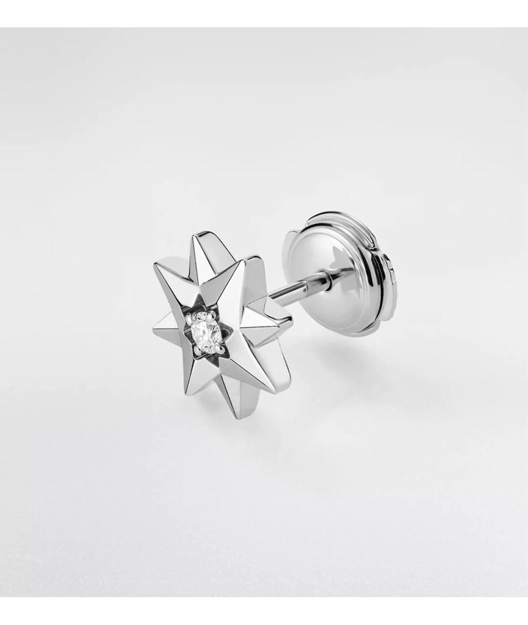 CHRISTIAN DIOR Серебряные серьги из белого золота, фото 3