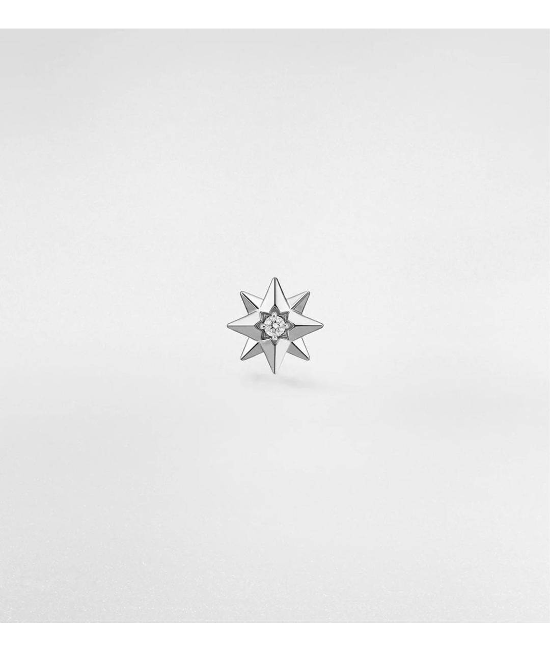 CHRISTIAN DIOR Серебряные серьги из белого золота, фото 4