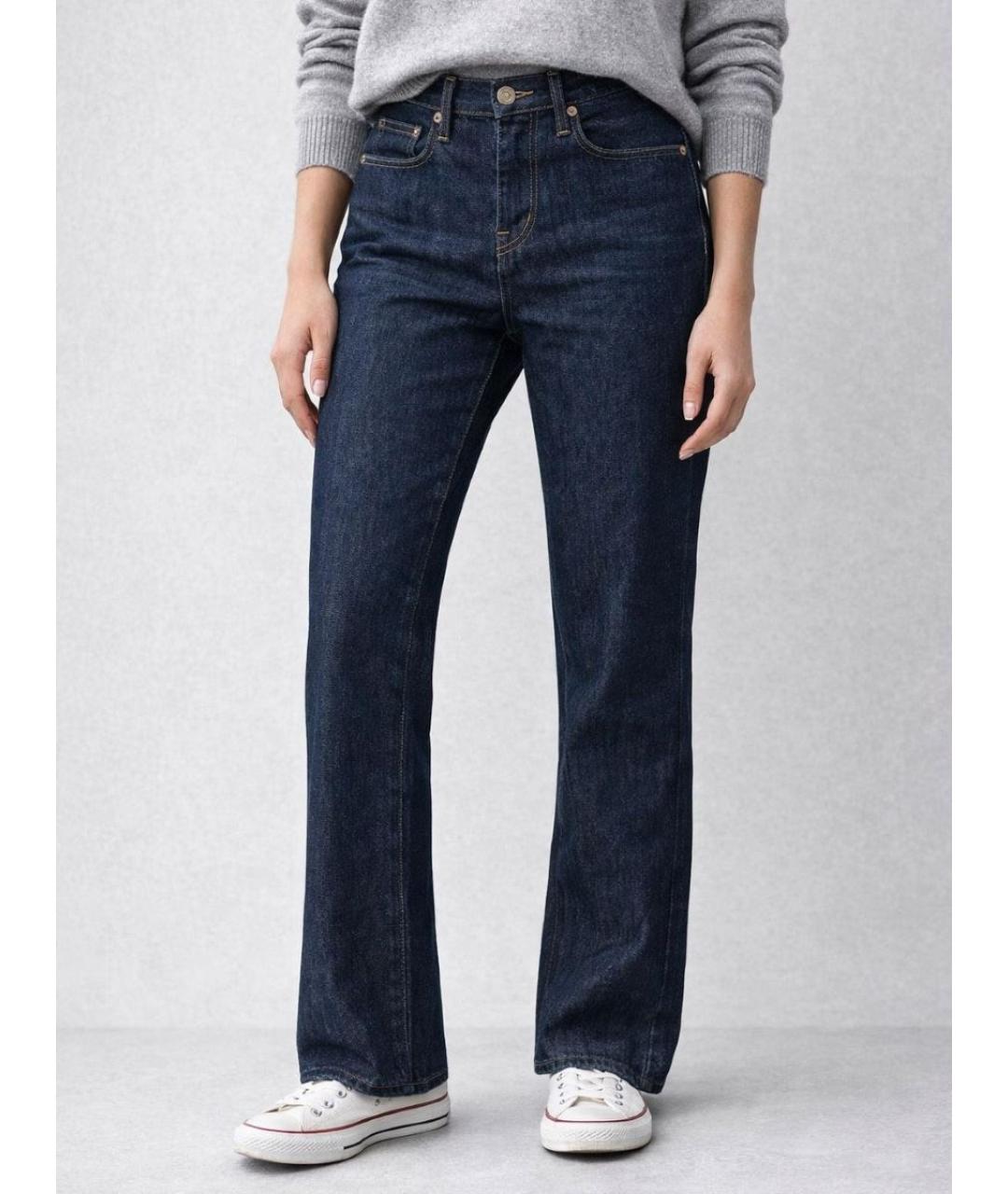 BURBERRY Синие хлопковые прямые джинсы, фото 9