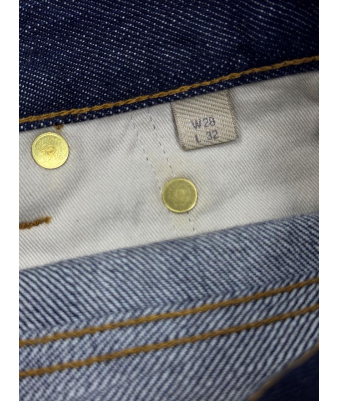 BURBERRY Синие хлопковые прямые джинсы, фото 6