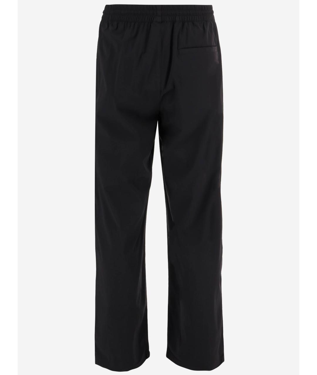 AUTRY Черные синтетические повседневные брюки, фото 2