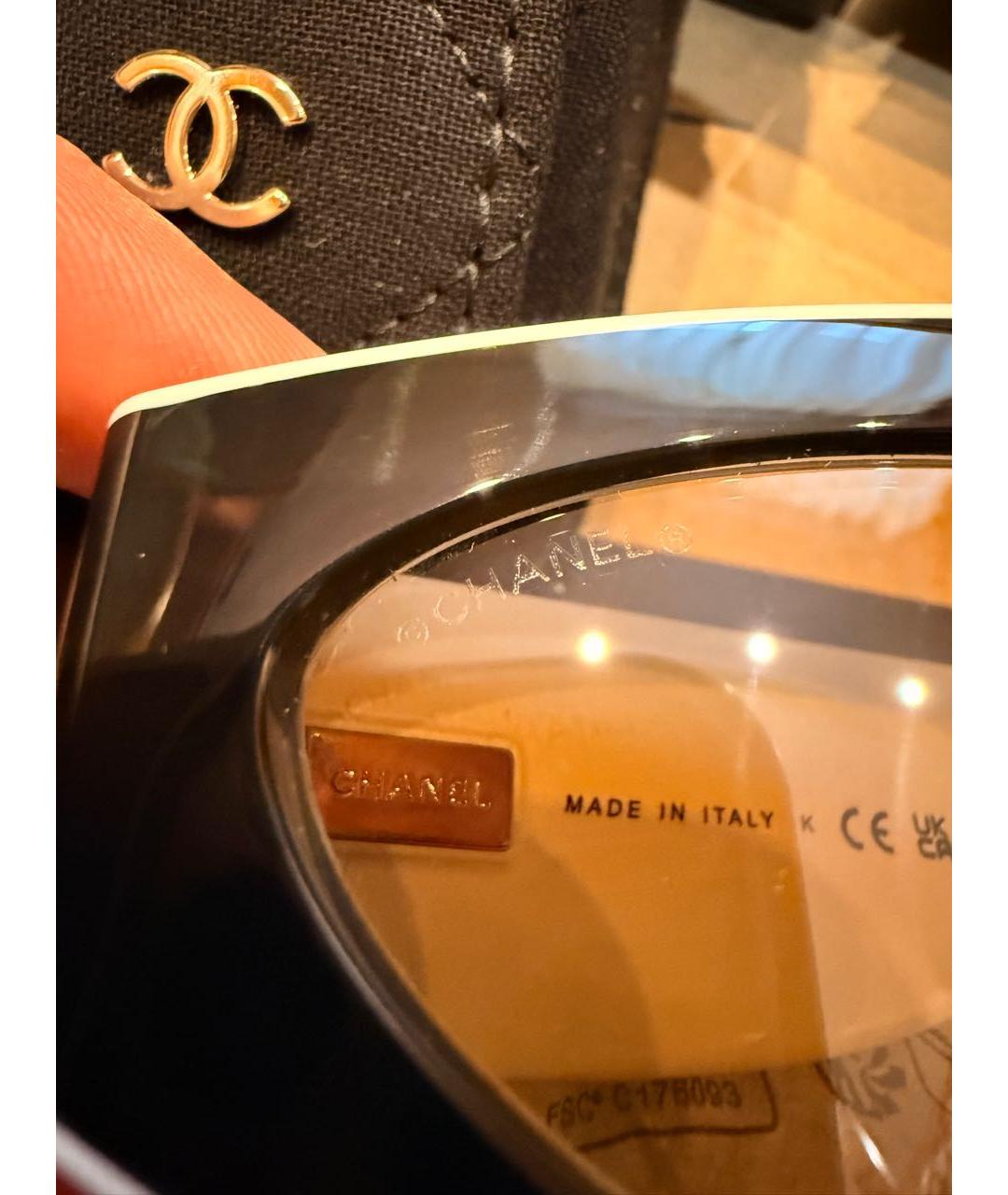CHANEL Черные солнцезащитные очки, фото 8
