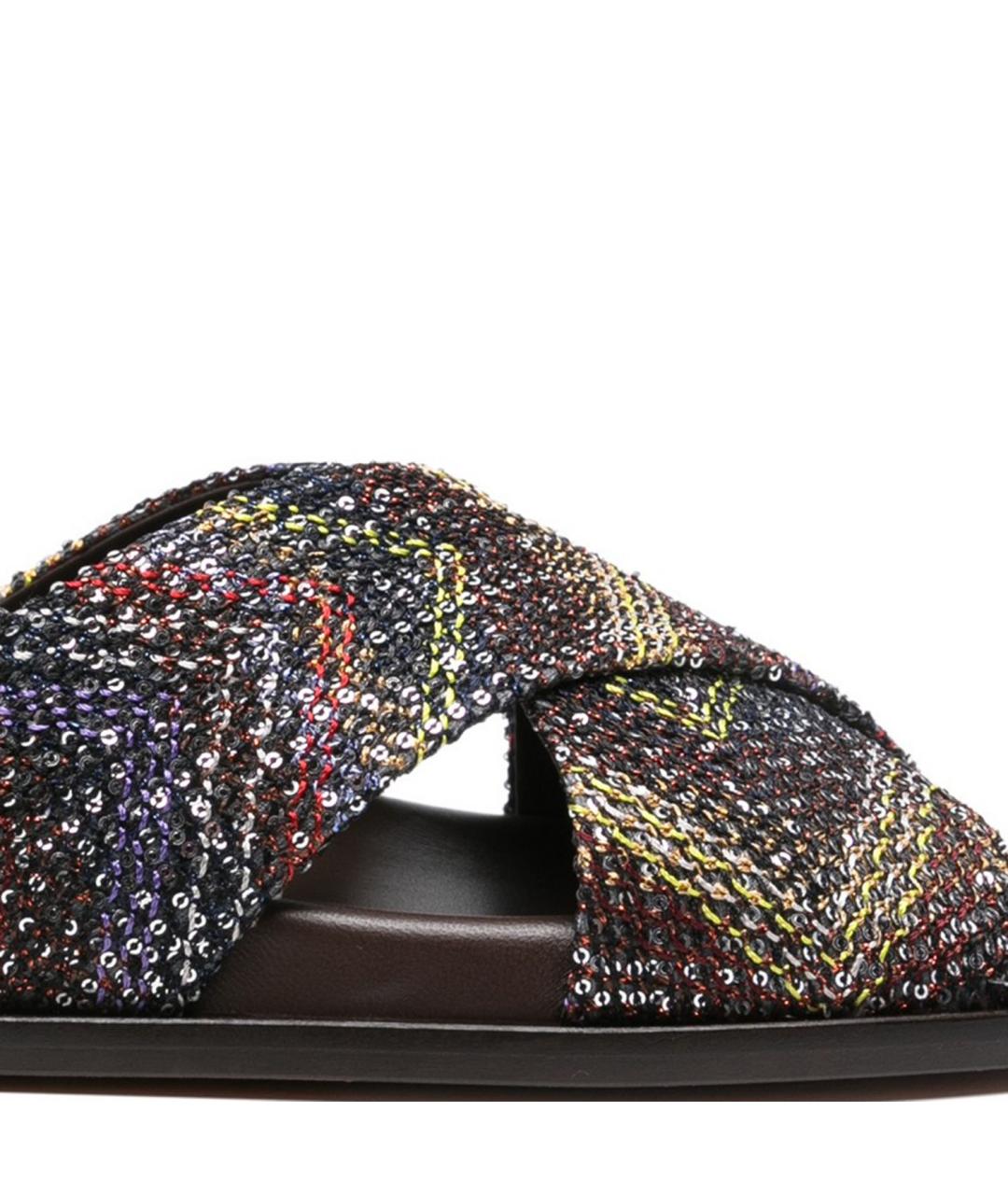 MISSONI Мульти синтетические шлепанцы, фото 5