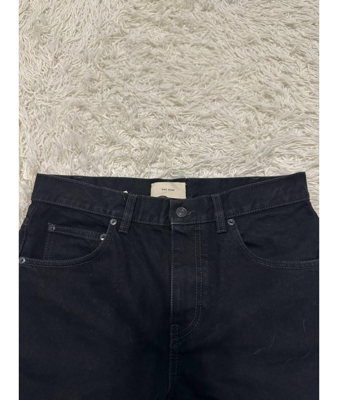 THE ROW Черные хлопковые прямые джинсы, фото 2