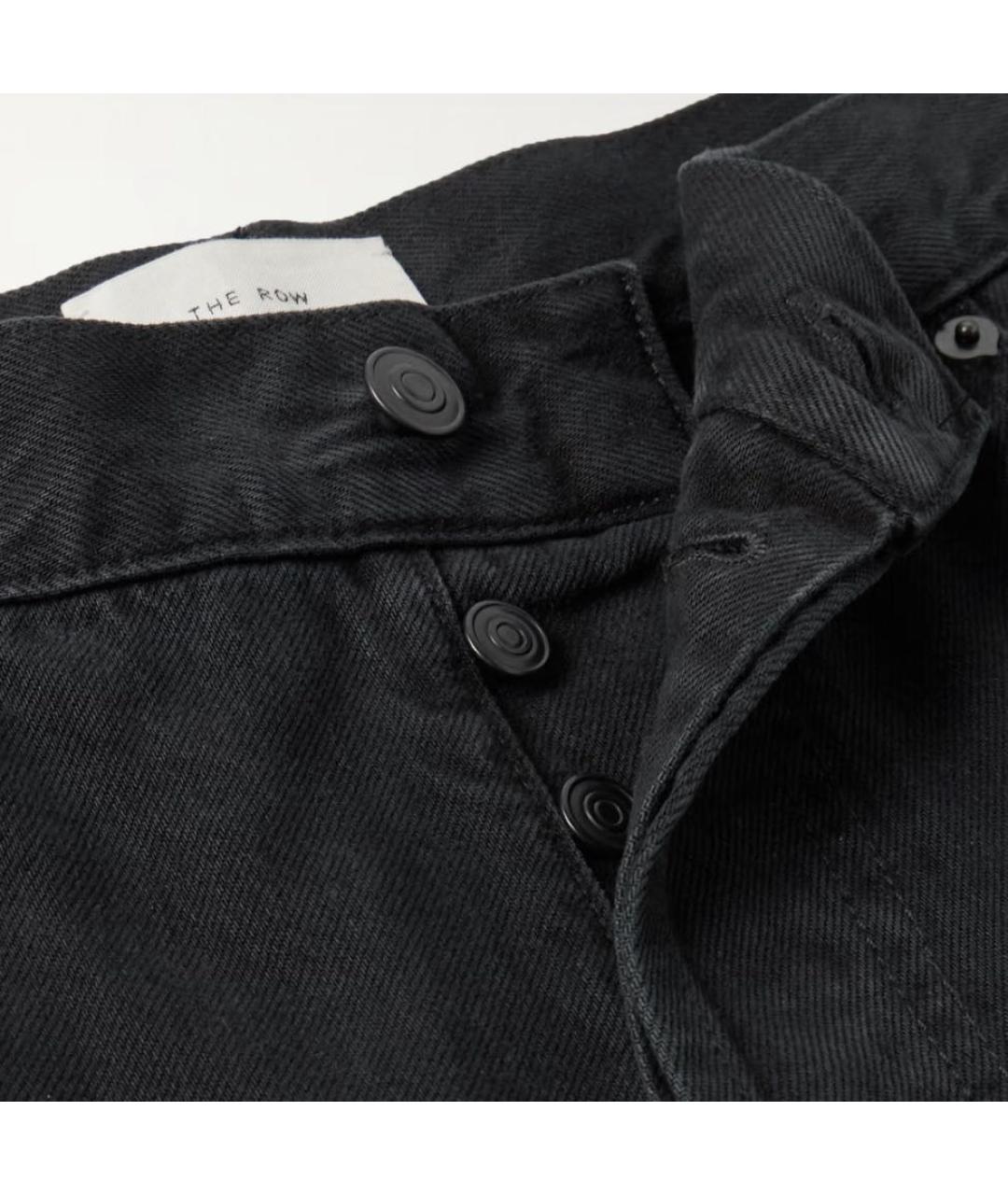 THE ROW Черные хлопковые прямые джинсы, фото 3