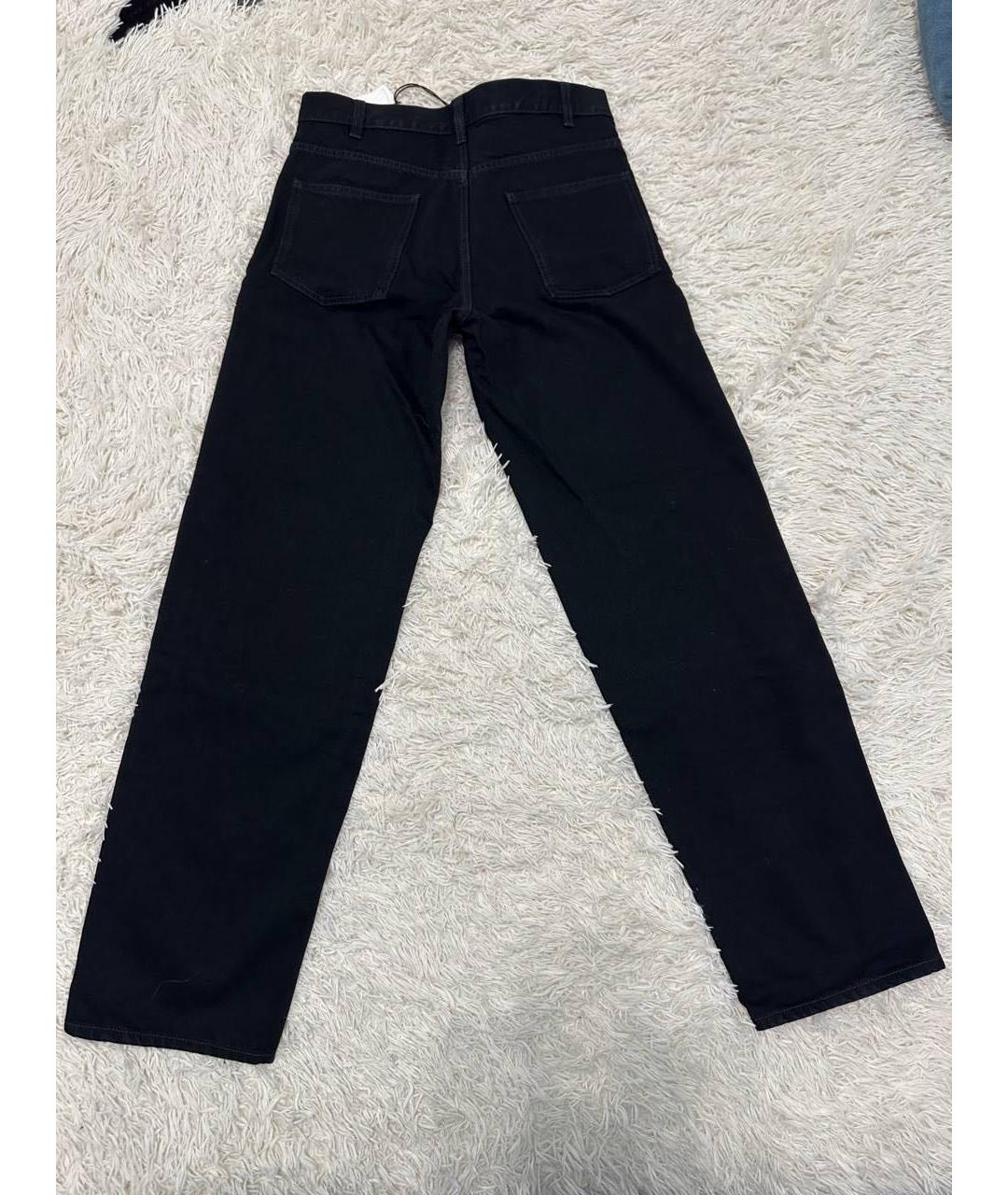 THE ROW Черные хлопковые прямые джинсы, фото 5